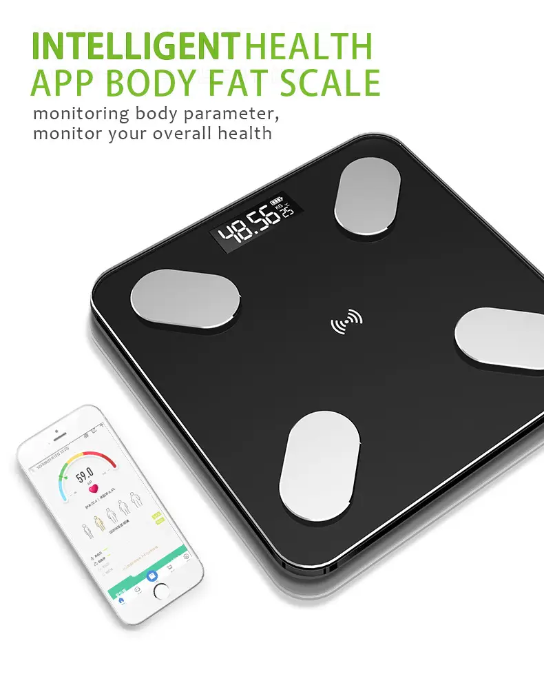 Intelligent Body Fat Weight Scale Pink 150kg — feature 21