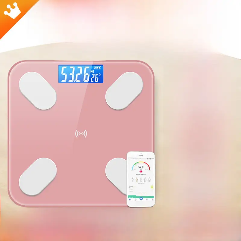 Intelligent Body Fat Weight Scale Pink 150kg - Image 28