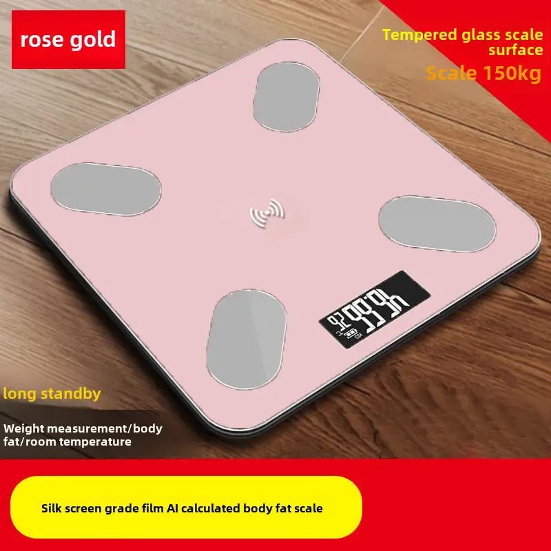 Intelligent Body Fat Weight Scale Pink 150kg - Image 7