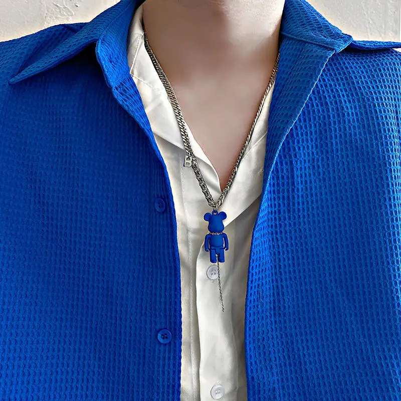 2024 Violent Bear Cold Style Necklace Men's Trendy Women's Hip Hop Niche Design - Image 5