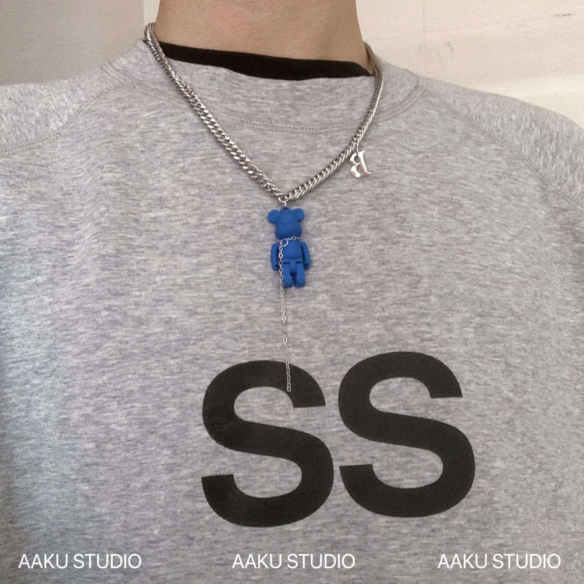 2024 Violent Bear Cold Style Necklace Men's Trendy Women's Hip Hop Niche Design — feature 11