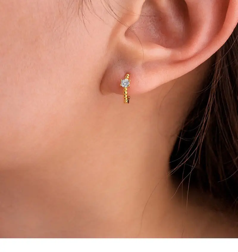 Stereen Silver Zircon Earrings for Women — feature 1