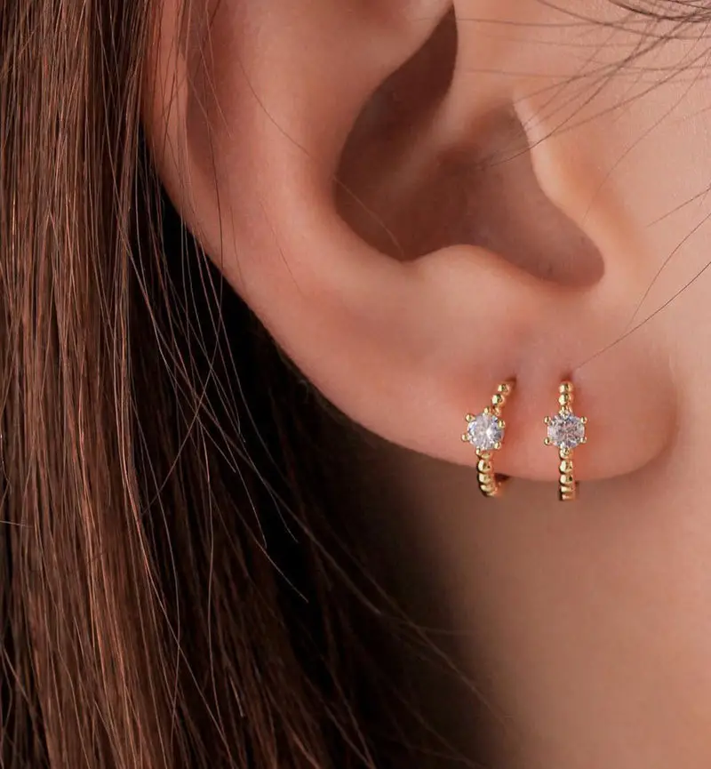 Stereen Silver Zircon Earrings for Women — feature 5