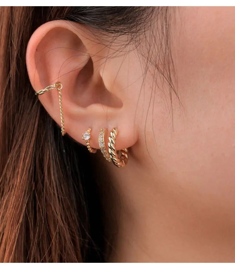 Stereen Silver Zircon Earrings for Women — feature 7