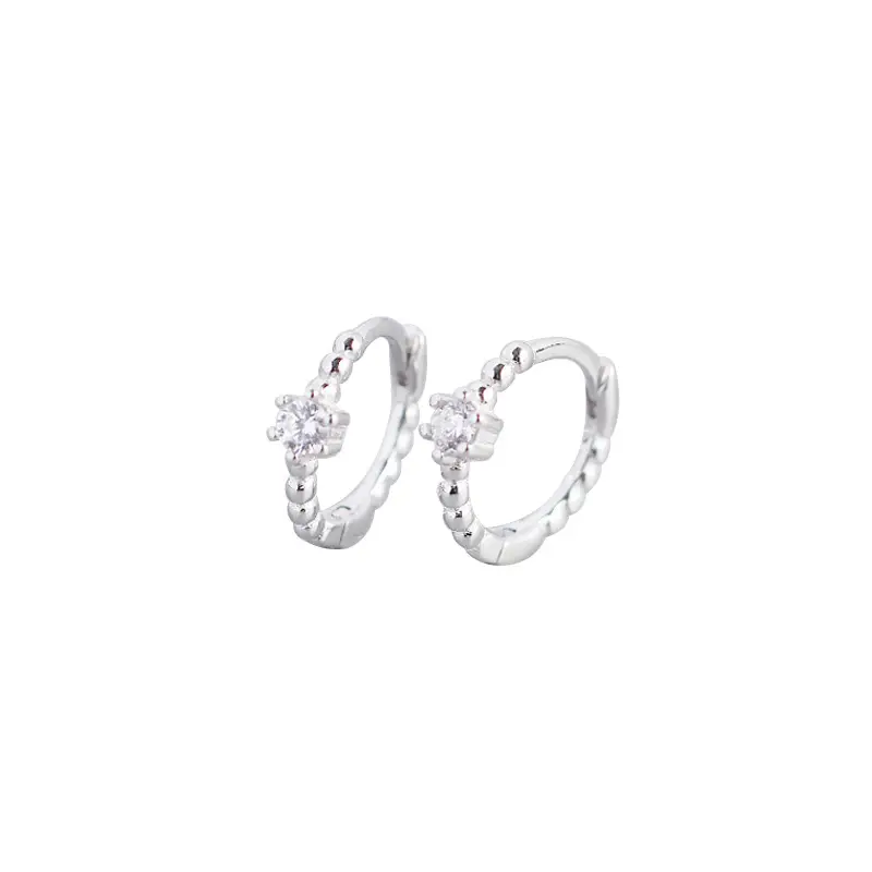 Stereen Silver Zircon Earrings for Women - Image 2