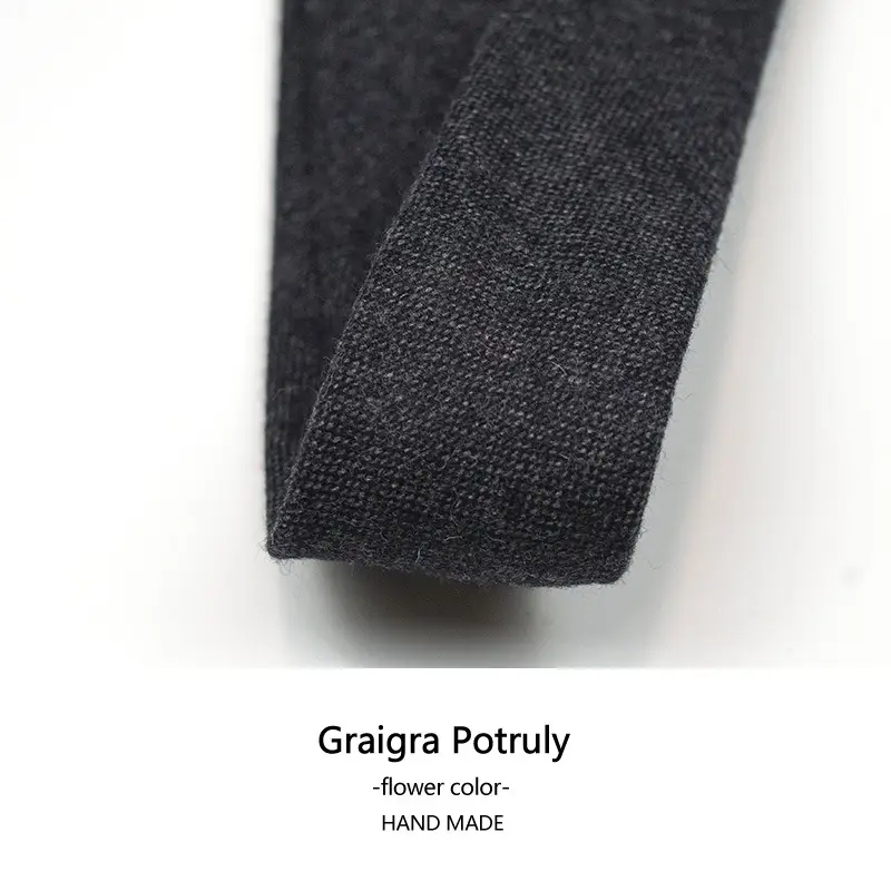 Woolen Men's Tie Curry Green 6cm Hand Made - Image 9