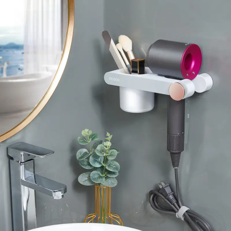 Dyson Hair Dryer Wall Mount Bracket Punch-Free Shelf - Image 3
