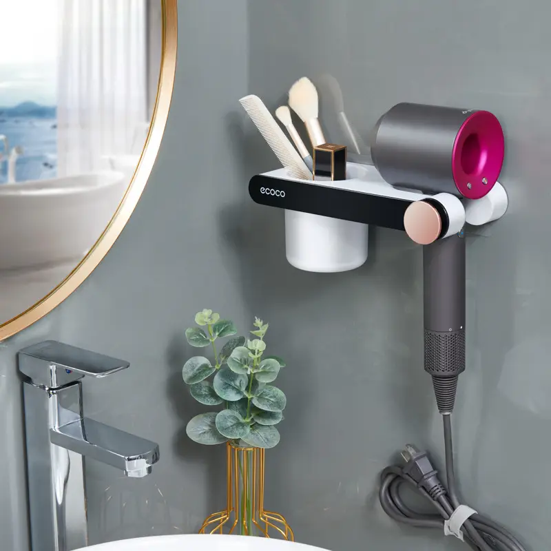 Dyson Hair Dryer Wall Mount Bracket Punch-Free Shelf - Image 4