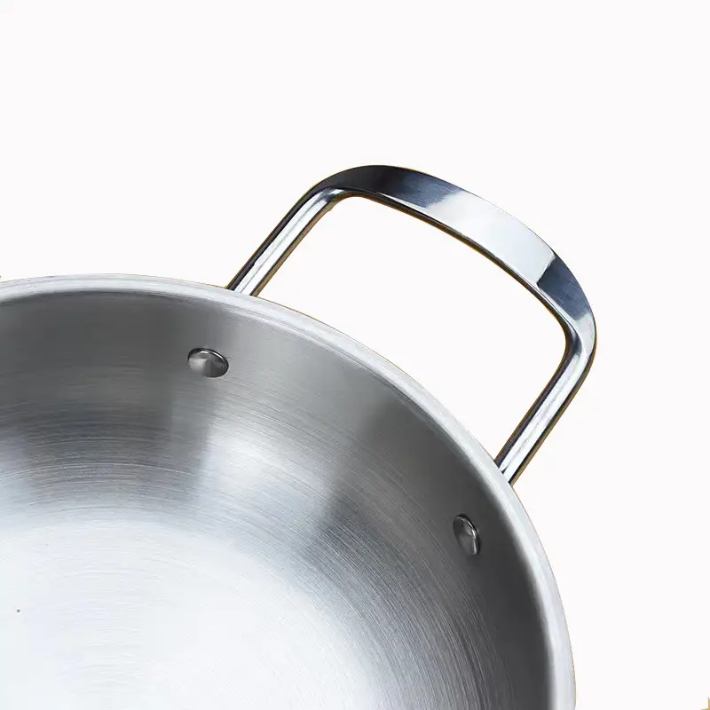 Stainless Steel Double Ear Pot 28cm - Image 15