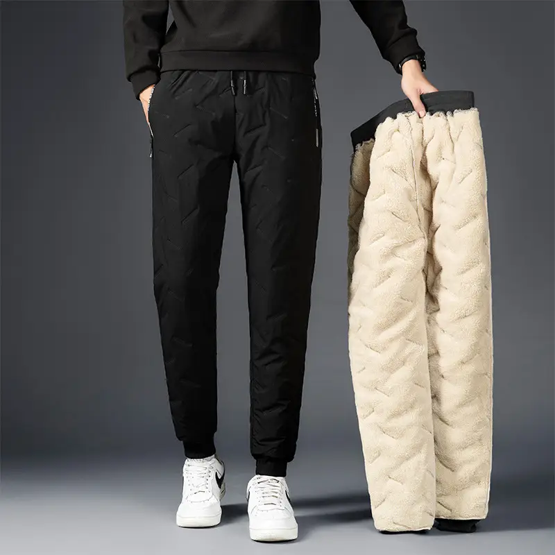 Men Winter Down Cotton Pants Extra Large Velvet Warm - Image 6