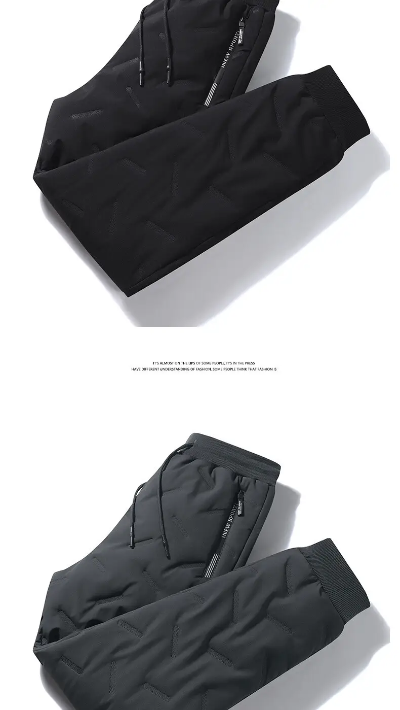 Men Winter Down Cotton Pants Extra Large Velvet Warm — feature 17