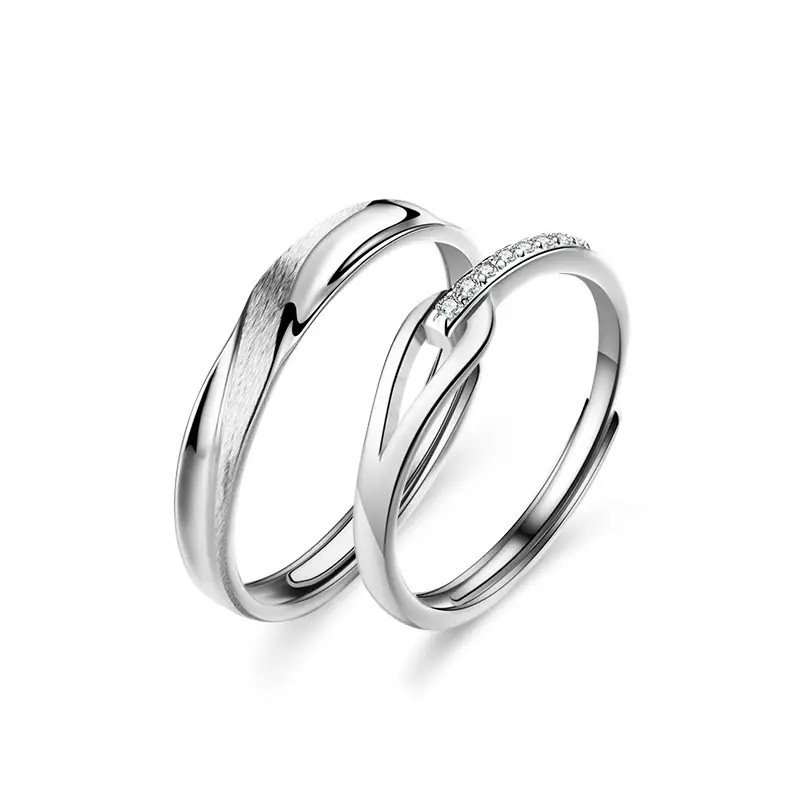 S925 Sterling Silver Couple Ring for Girlfriend - Image 6