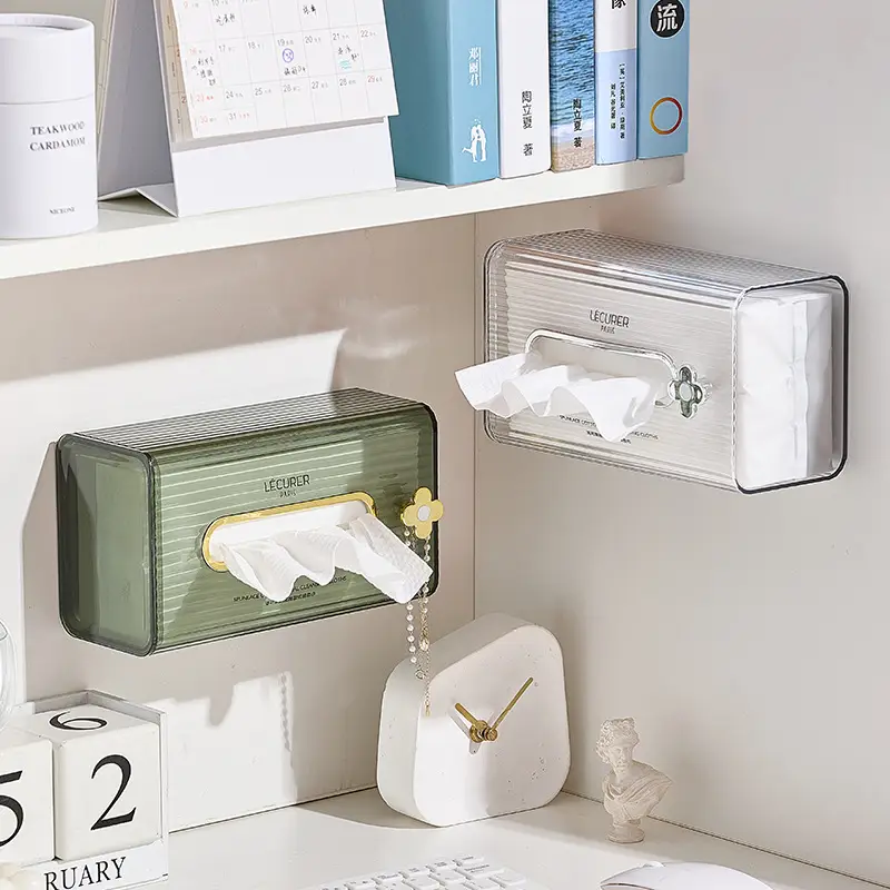 Wall-Mounted Tissue Box for Bathroom Kitchen Toilet - Image 5