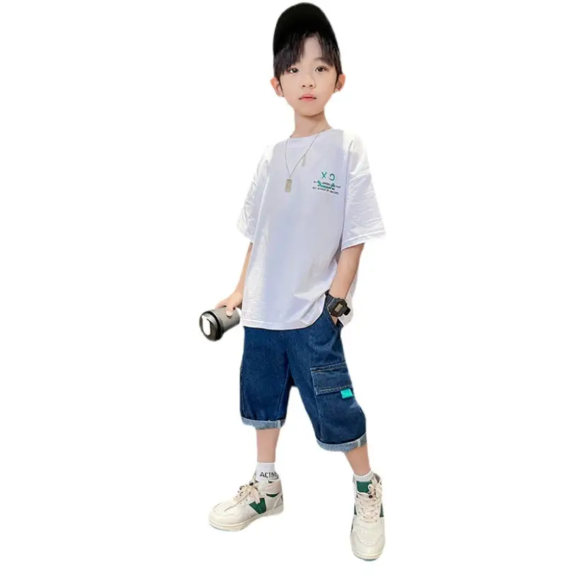 Summer Cartoon Graphic Cotton T-Shirt for Boys Girls