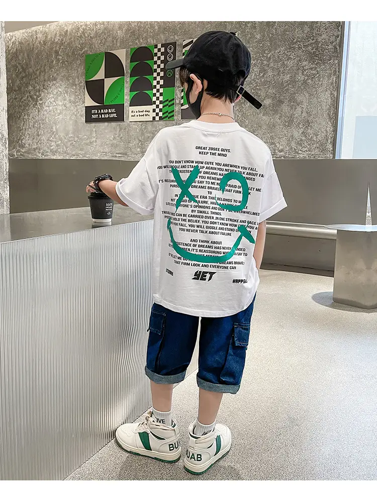 Summer Cartoon Graphic Cotton T-Shirt for Boys Girls — feature 10