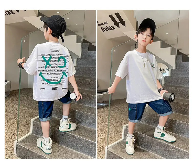 Summer Cartoon Graphic Cotton T-Shirt for Boys Girls — feature 11