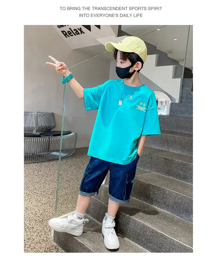 Summer Cartoon Graphic Cotton T-Shirt for Boys Girls — feature 14