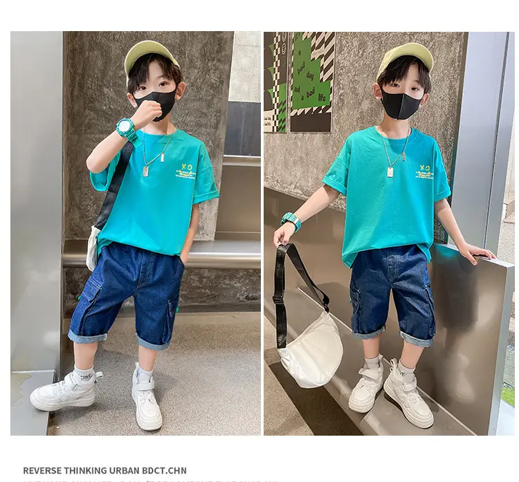 Summer Cartoon Graphic Cotton T-Shirt for Boys Girls — feature 15