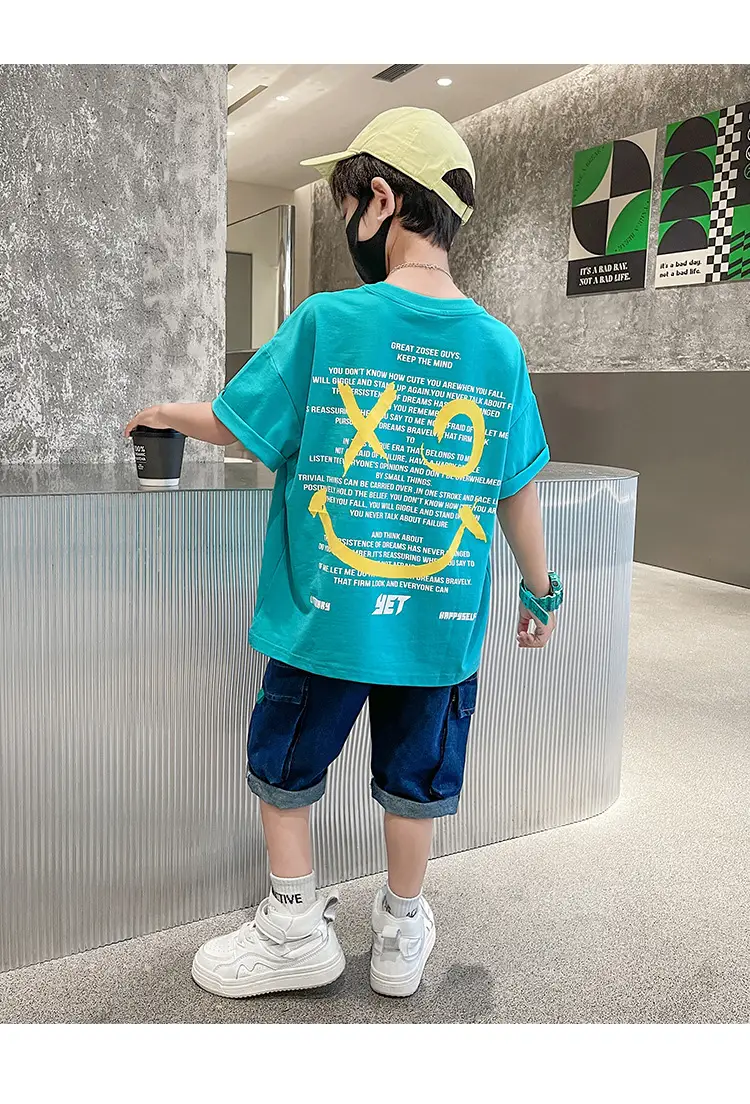 Summer Cartoon Graphic Cotton T-Shirt for Boys Girls — feature 16