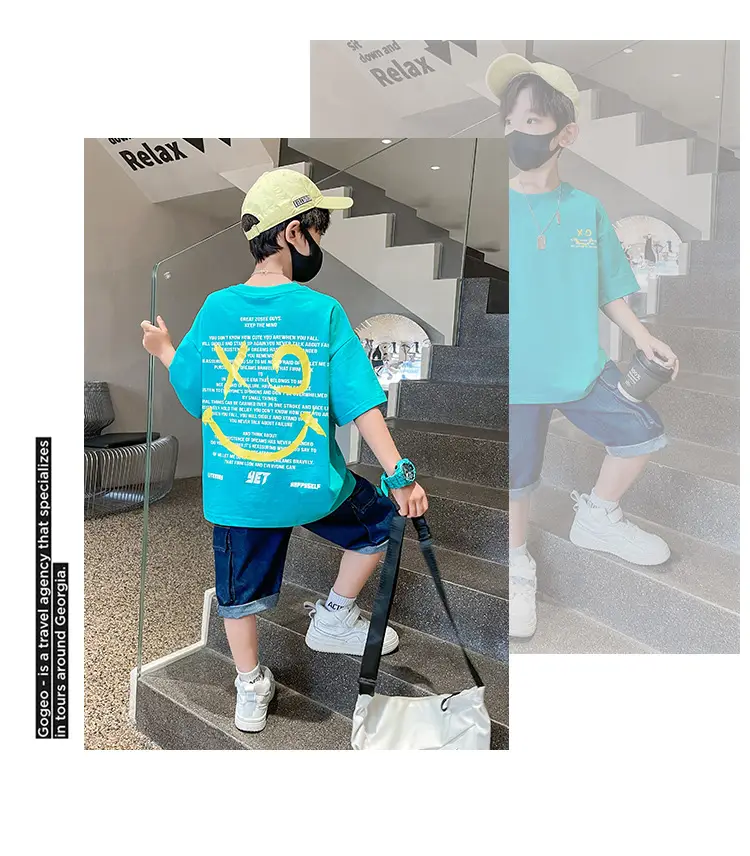 Summer Cartoon Graphic Cotton T-Shirt for Boys Girls — feature 18