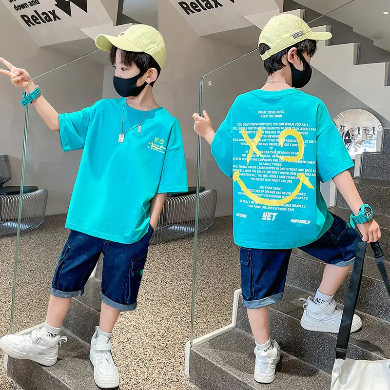 Summer Cartoon Graphic Cotton T-Shirt for Boys Girls - Image 2