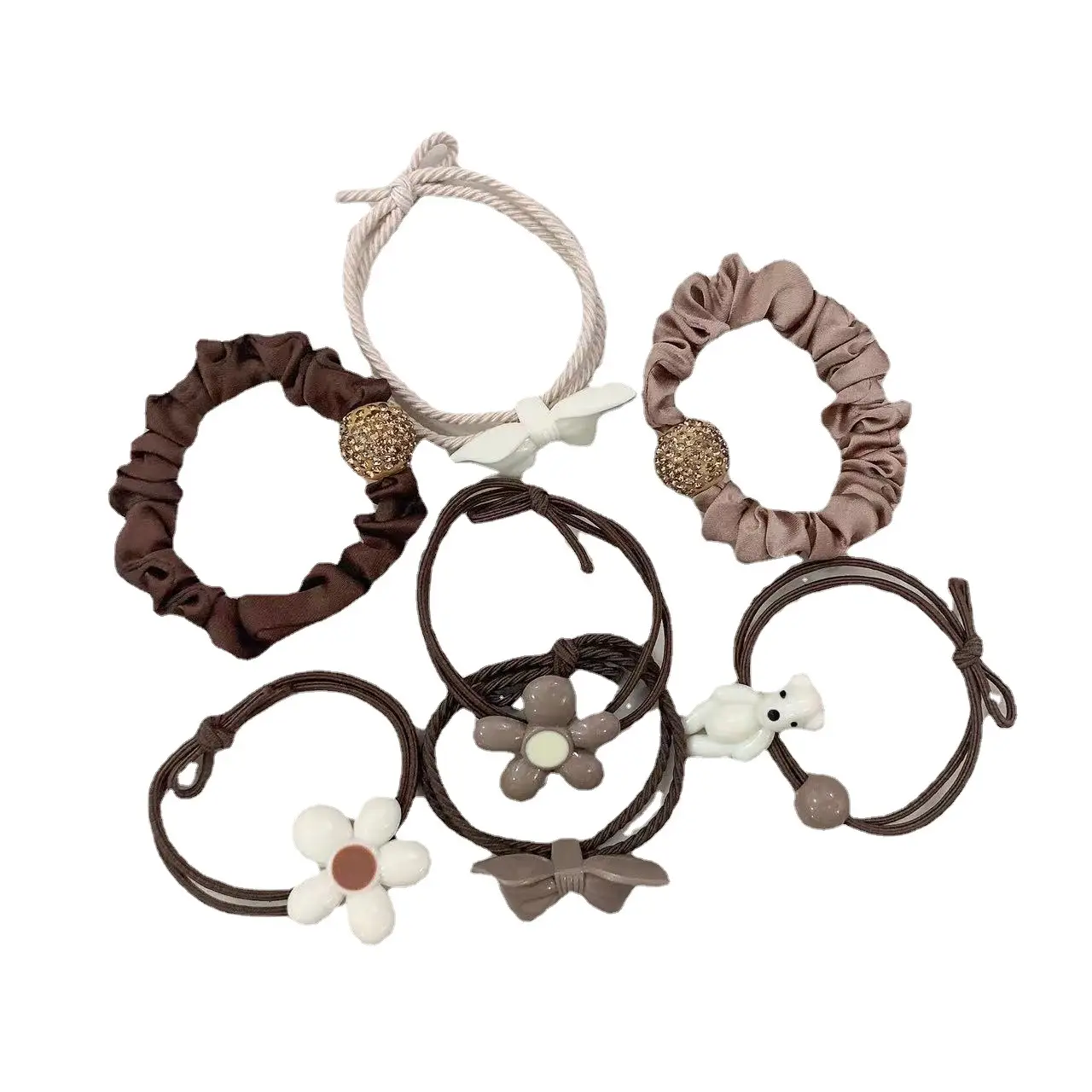 Korean Hair Rings for Women 2022 New Rubber Band - Image 7