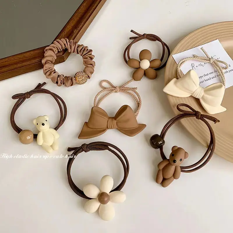 Korean Hair Rings for Women 2022 New Rubber Band - Image 2