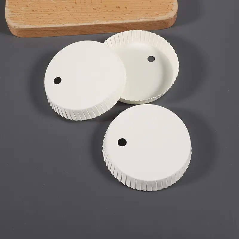 Whiteboard Paper Cup Covers with Holes for Hair Salon & Home Use - Image 2