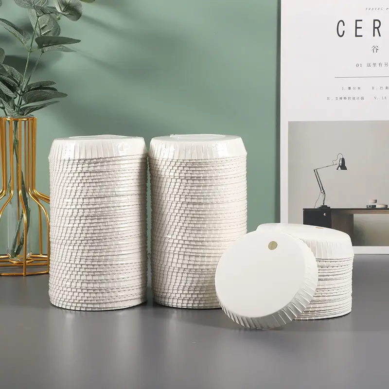 Whiteboard Paper Cup Covers with Holes for Hair Salon & Home Use - Image 4