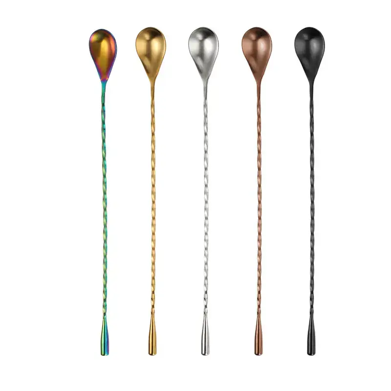304 Stainless Steel Water Drop Spoon 33cm - Image 15