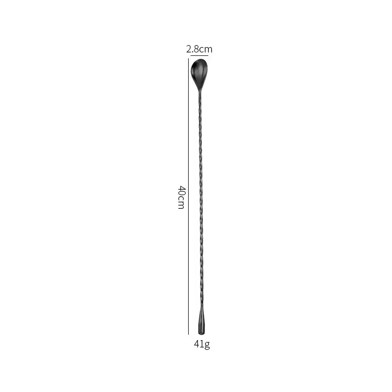 304 Stainless Steel Water Drop Spoon 33cm - Image 10