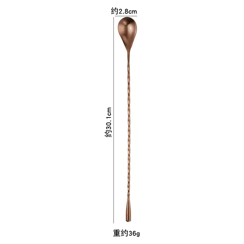 304 Stainless Steel Water Drop Spoon 33cm - Image 3