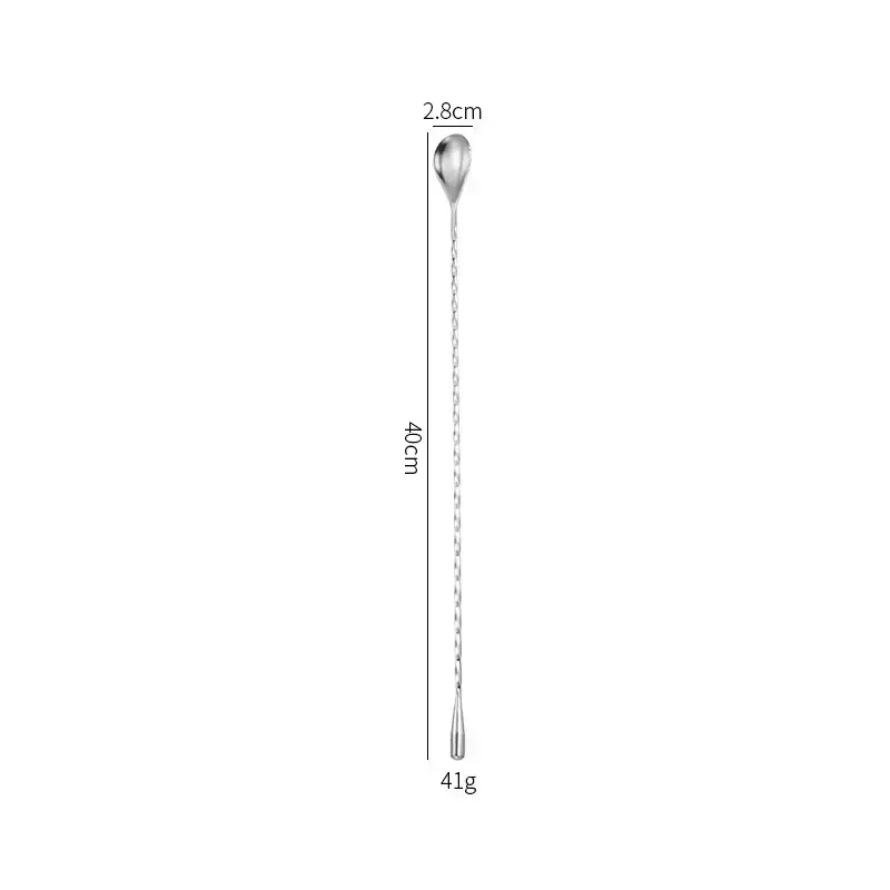 304 Stainless Steel Water Drop Spoon 33cm - Image 6