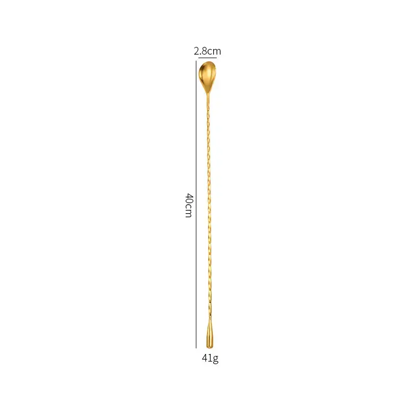 304 Stainless Steel Water Drop Spoon 33cm - Image 7