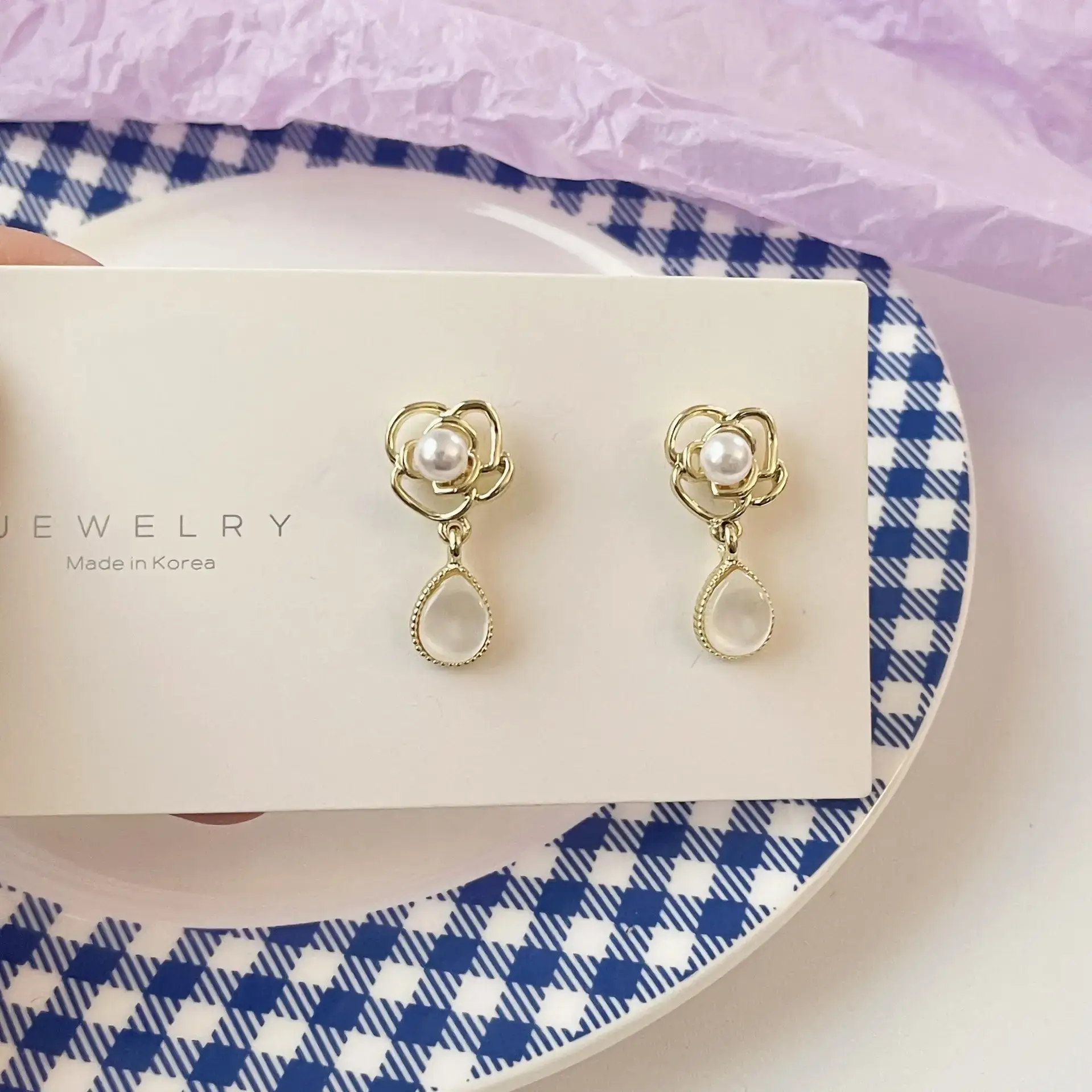 S925 Silver Pearl Earrings Retro Niche Drop - Image 4