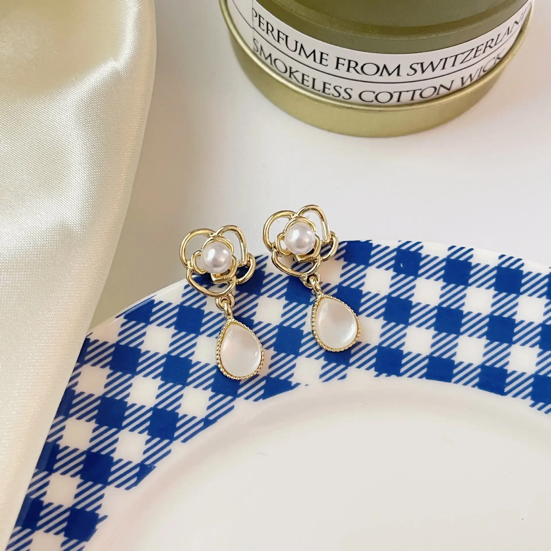 S925 Silver Pearl Earrings Retro Niche Drop - Image 6