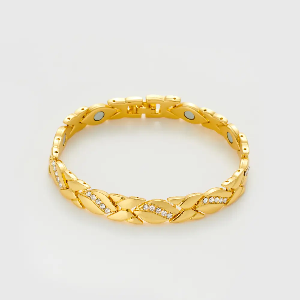 Gold Leaf Brushed Magnet Bracelet for Women - Image 14