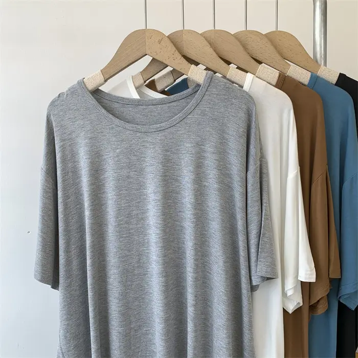 Women Loose Fit T-Shirt Brown Medium Size — feature 12