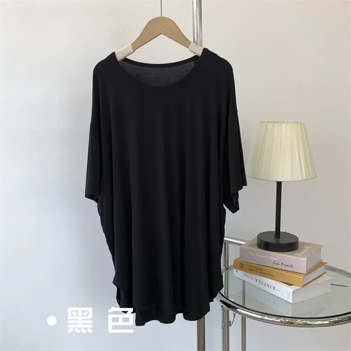 Women Loose Fit T-Shirt Brown Medium Size — feature 21