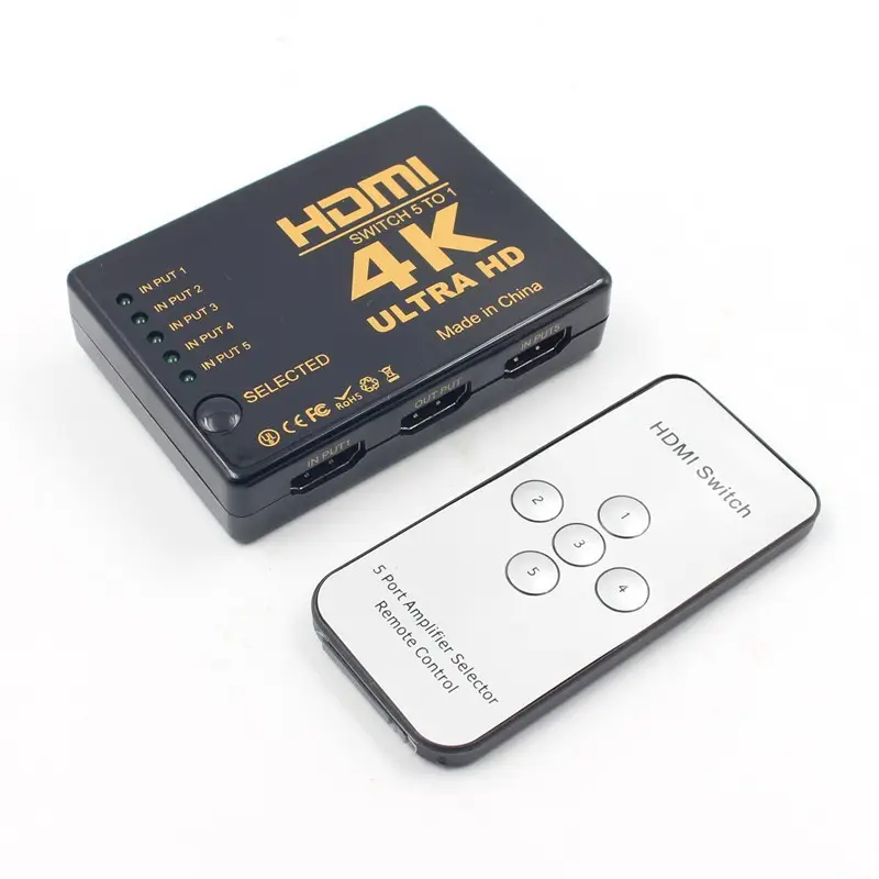 Cross-Border HD TV Switcher Three-in-One with Remote - Image 6