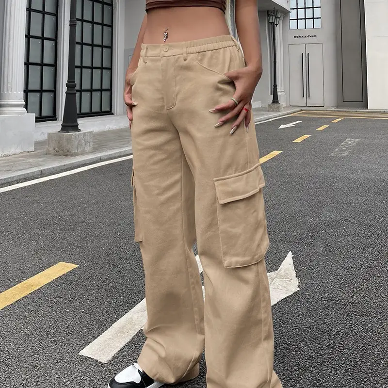 2023 Women's Loose Fit Multi-Pocket Casual Pants - Image 5