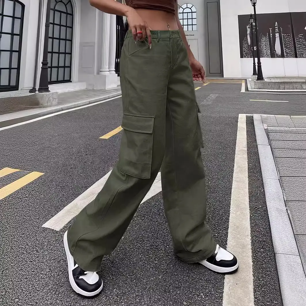 2023 Women's Loose Fit Multi-Pocket Casual Pants - Image 8