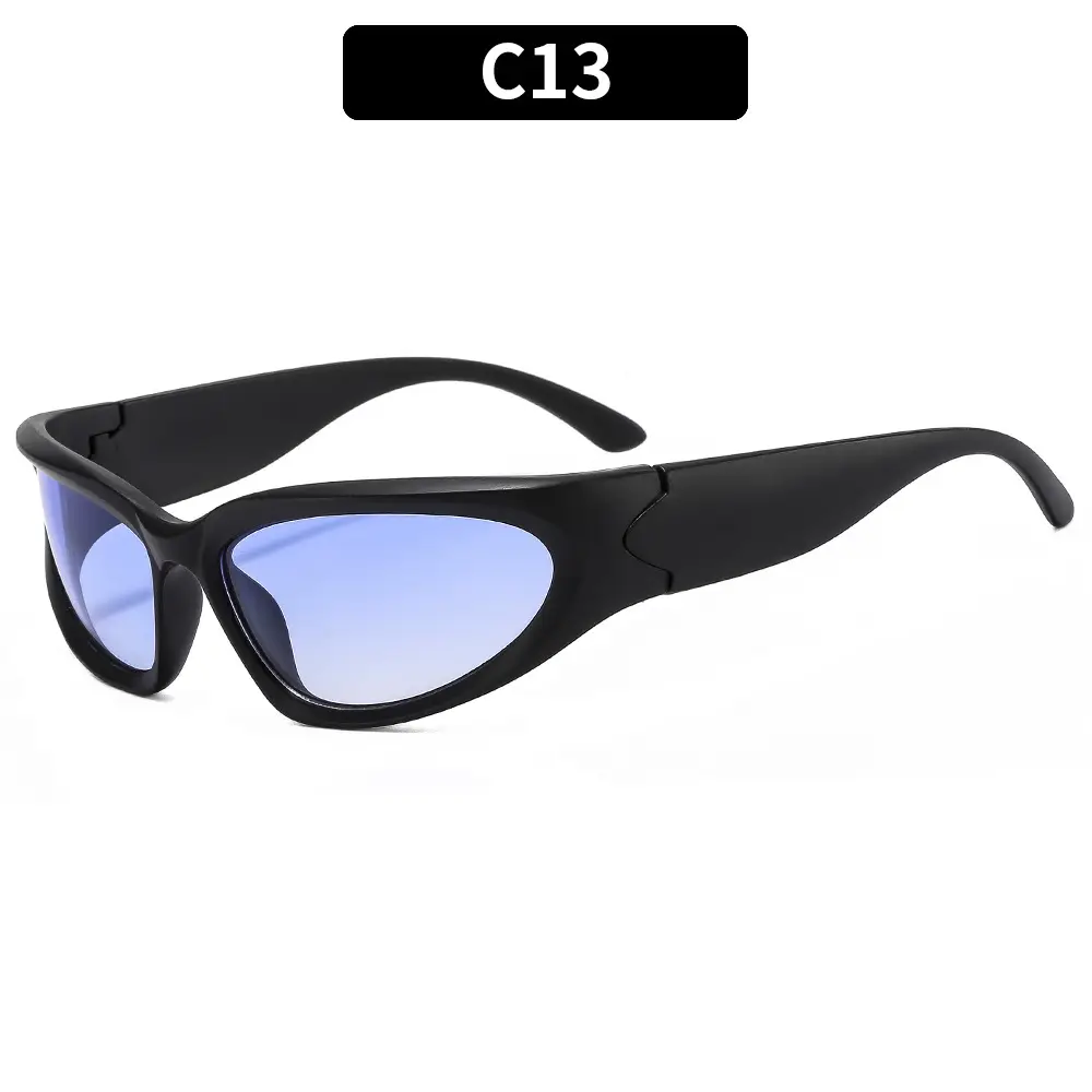Millennium Future Cyberpunk Sunglasses White UV400