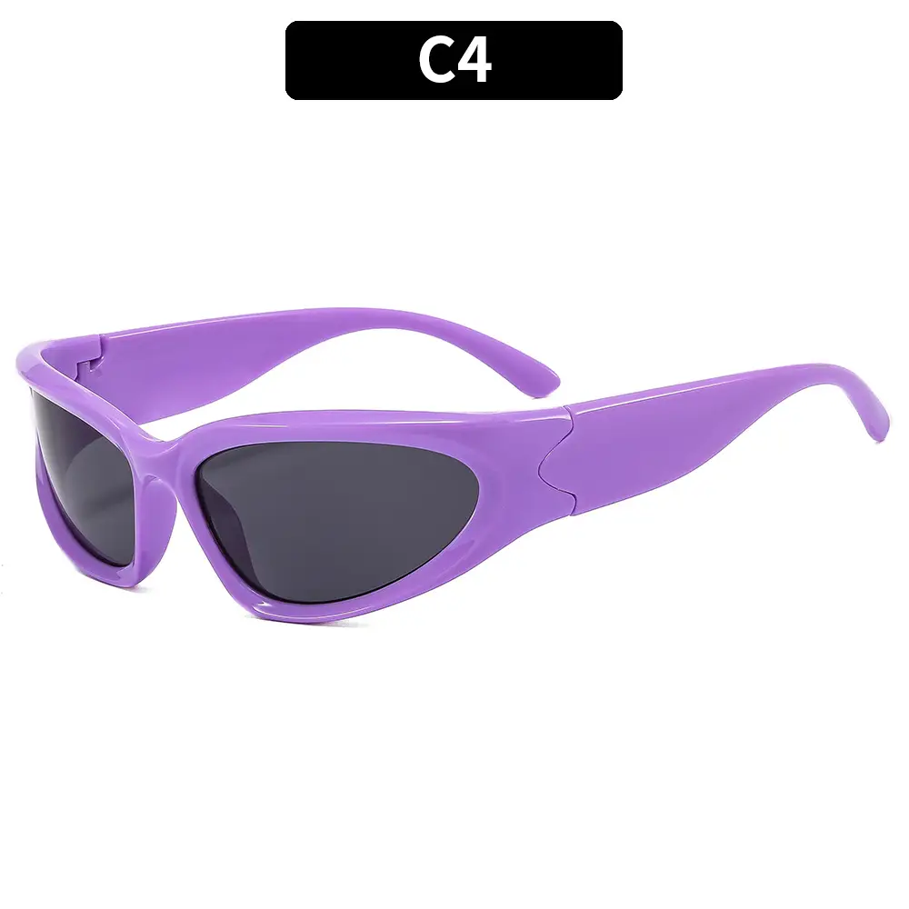 Millennium Future Cyberpunk Sunglasses White UV400