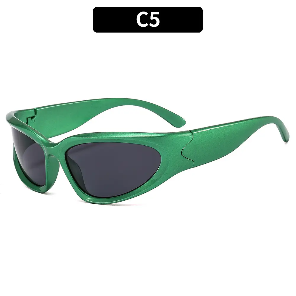 Millennium Future Cyberpunk Sunglasses White UV400