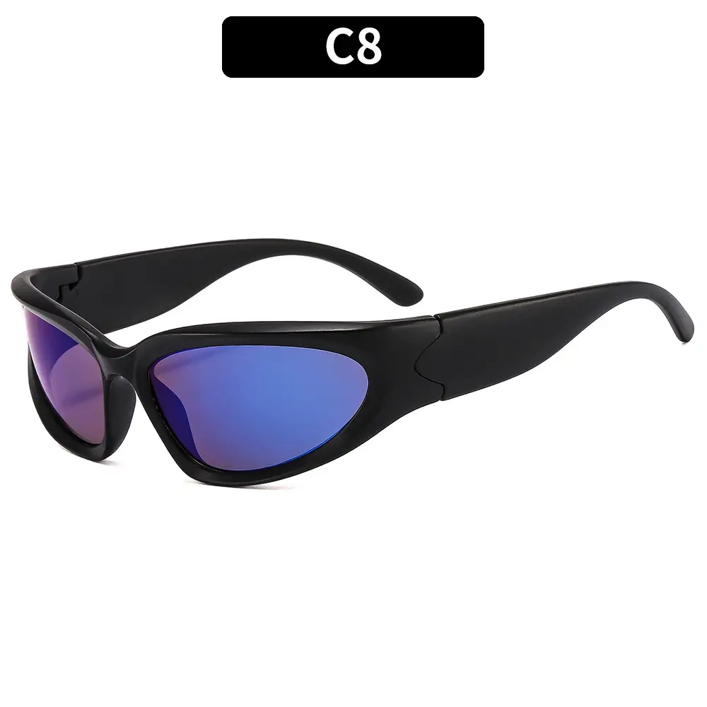 Millennium Future Cyberpunk Sunglasses White UV400