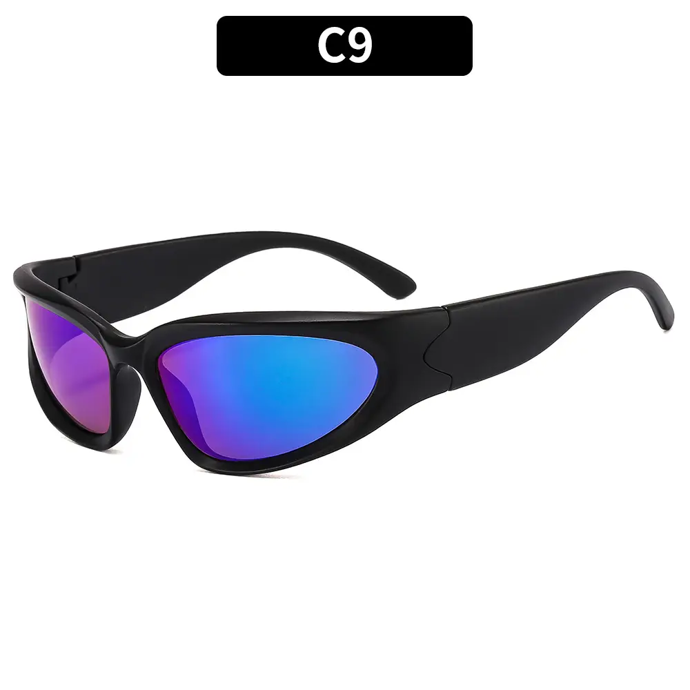 Millennium Future Cyberpunk Sunglasses White UV400
