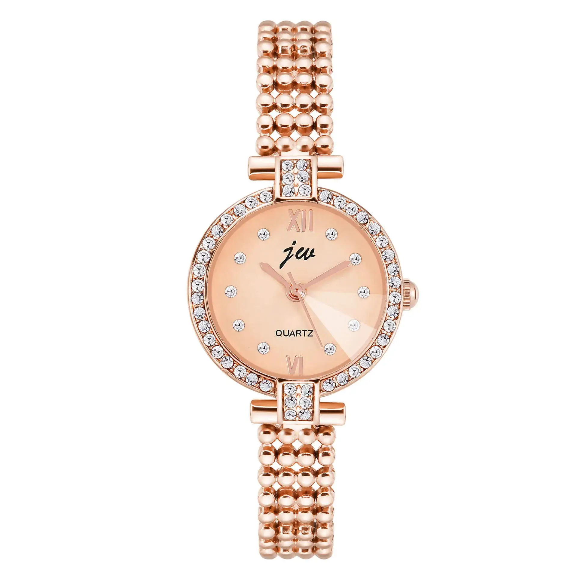 JW Ladies Rose Gold Quartz Watch Small - Image 2