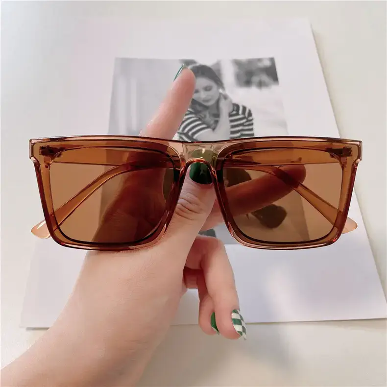 Korean Version Sunglasses Men Women Retro Brown Wholesale - Image 10