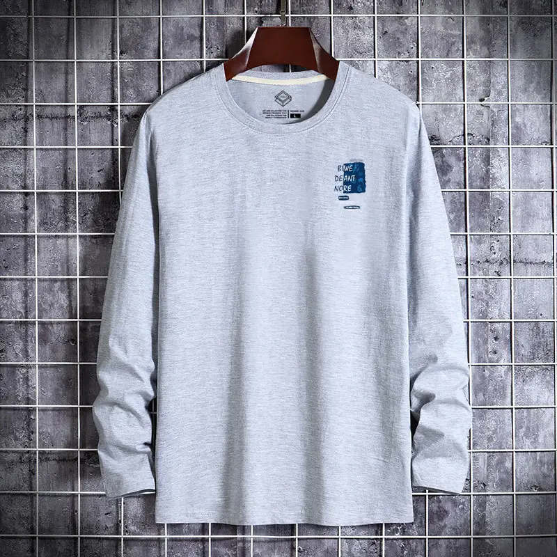 Men Long Sleeve T-Shirt Mint Green 2026 Spring - Image 4